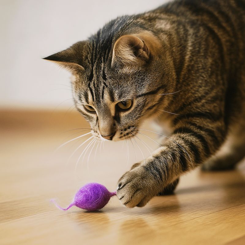Katzenspielzeug Filzmaus – nachhaltig & aus Schurwolle
