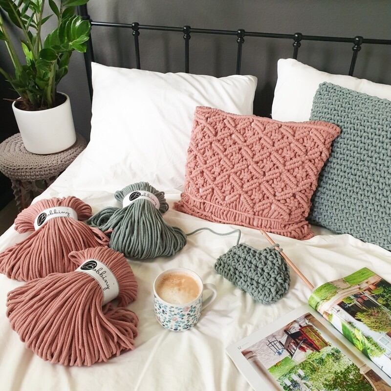 Bobbiny 5mm Premium Flechtkordelgarn Baumwolle