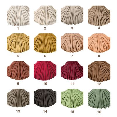 Bobbiny 5mm Premium Flechtkordelgarn Baumwolle