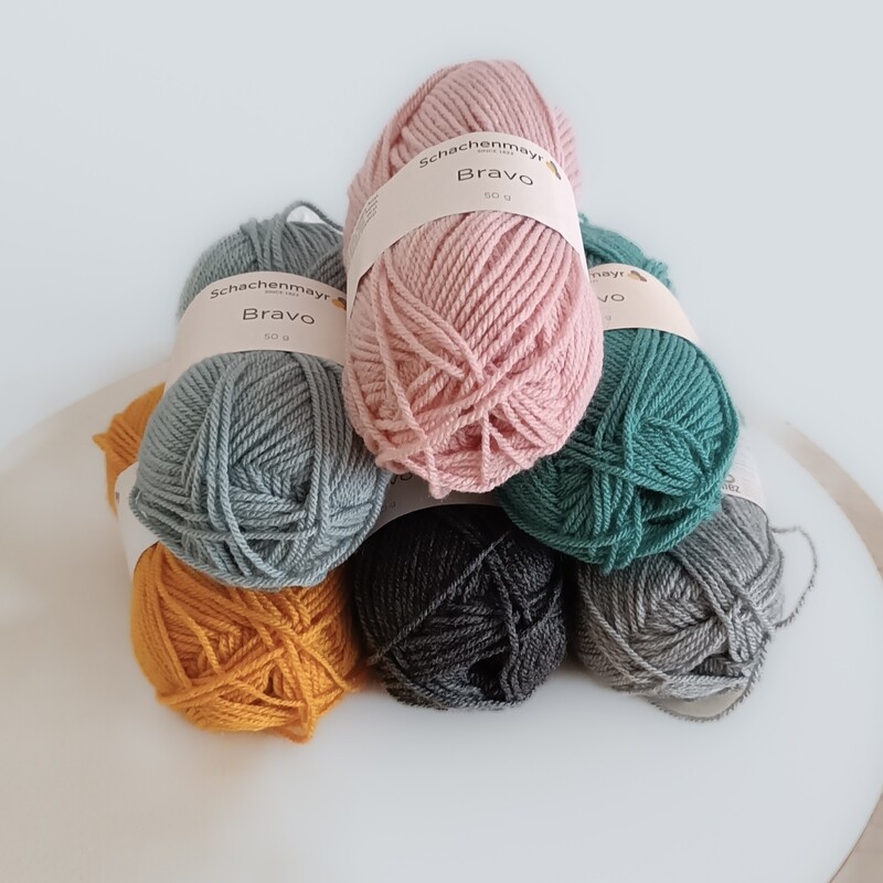 Schachenmayr Bravo – 6er Set in deinen Wunschfarben Schachenmayr Bravo – 6er Set in deinen Wunschfarben