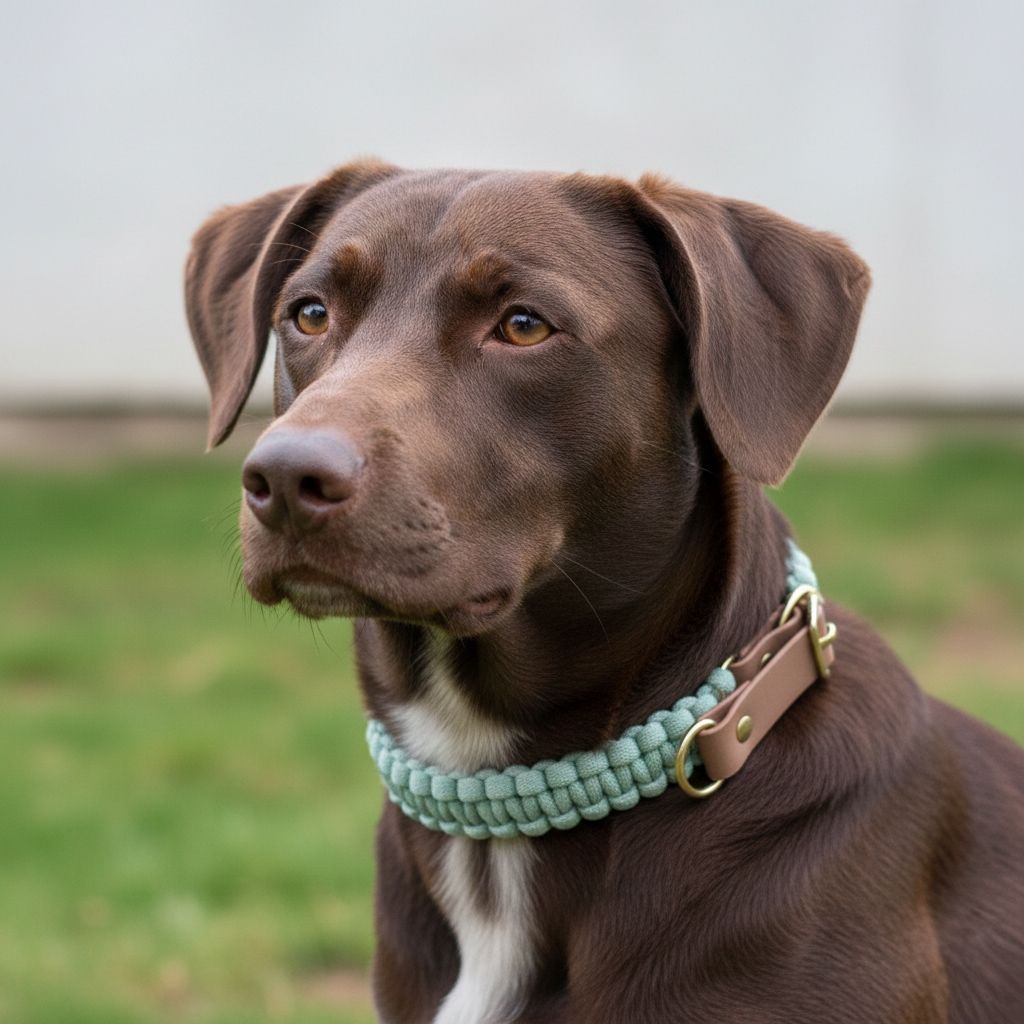 Makramee-Zugstopphalsband – nachhaltig, handgemacht & verstellbar Makramee-Zugstopphalsband – nachhaltig, handgemacht & verstellbar