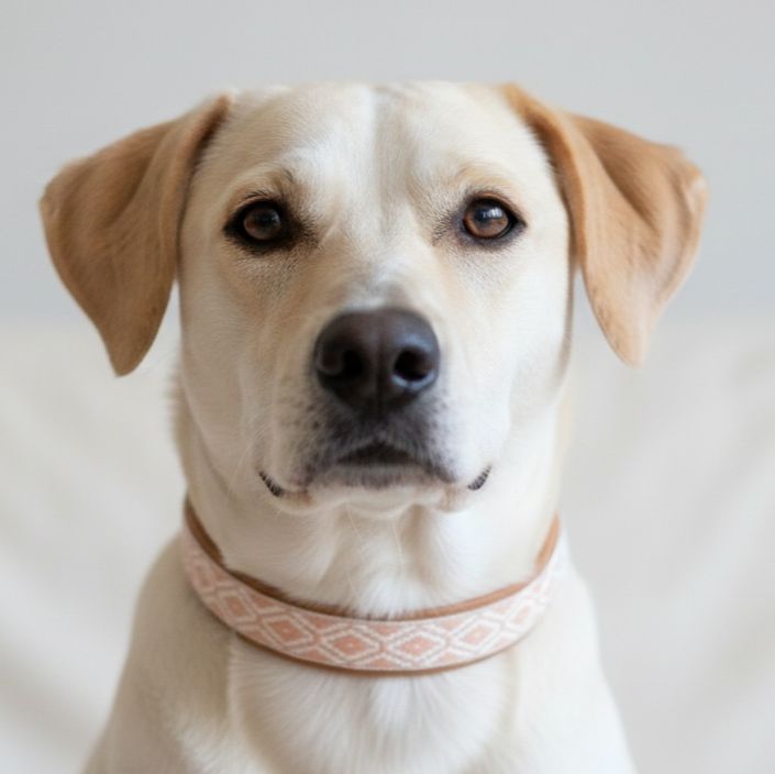 Hundehalsband und Leine im Bohostil - Zugstopp