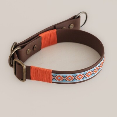 Boho Zugstopp Halsband & Leine – handgemacht