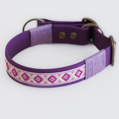 Boho Zugstopp Halsband & Leine – handgemacht