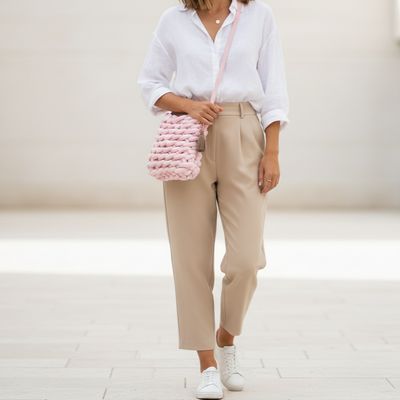 Schultertasche aus Bio-Baumwolle – handgefertigt & vegan