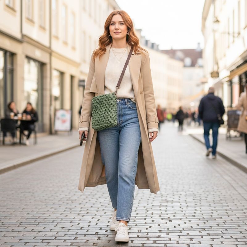 Handgemachte Umhängetasche – Waschbar & Vegan