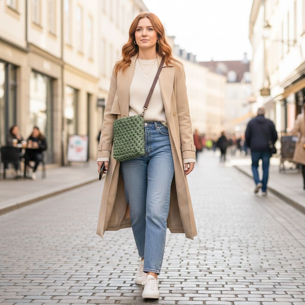 Handgemachte Umhängetasche – Waschbar & Vegan