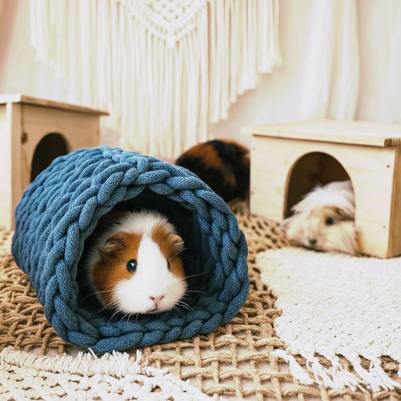 Tunnel für Meerschweinchen, Ratten & Chinchillas handgemacht