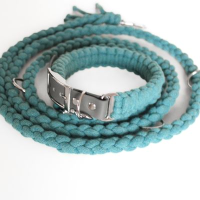 Hundehalsband-Leinenset Makramee