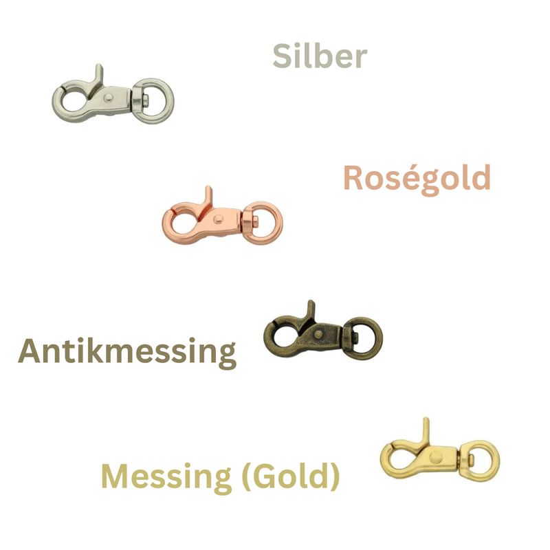 Karabiner für die Herstellung von Hundeleinen & Taschengurten
