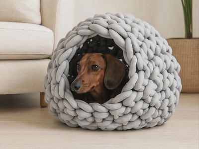 Hundehöhle Hundehöhle "Gustav" aus gefülltem Baumwollgarn