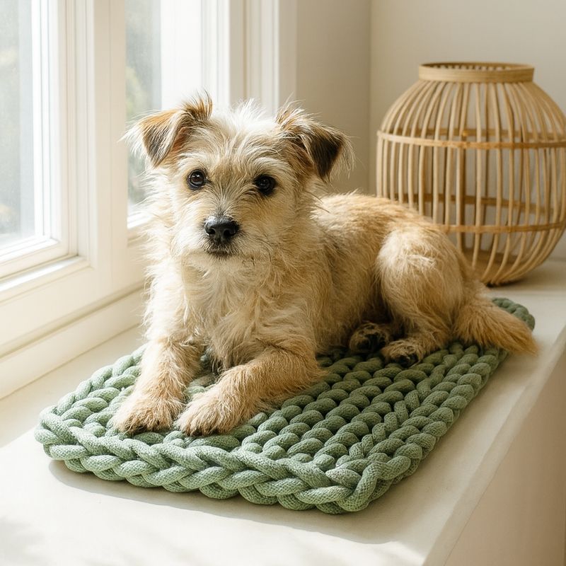 Windowsill Bed for small Dogs – Recycled Cotton