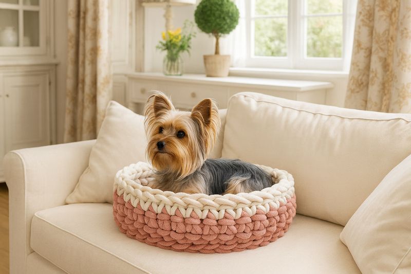 Bicolor Hundekörbchen – nachhaltig & waschbar