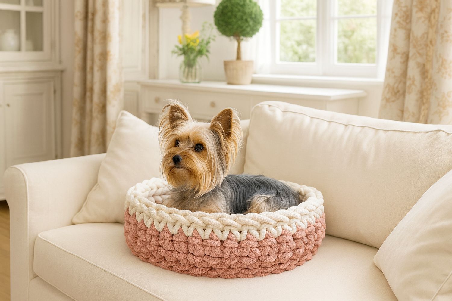 Bicolor Hundekörbchen – nachhaltig & waschbar Bicolor Hundekörbchen – nachhaltig & waschbar