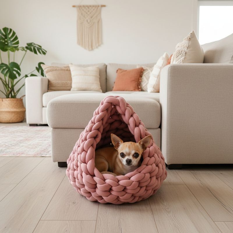 Frieda Hundehöhle – Bio-Baumwolle, handgemacht