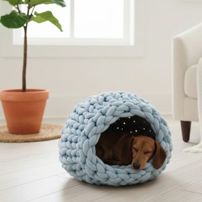 Grobstrickhöhle – Handgefertigtes Hundehöhle