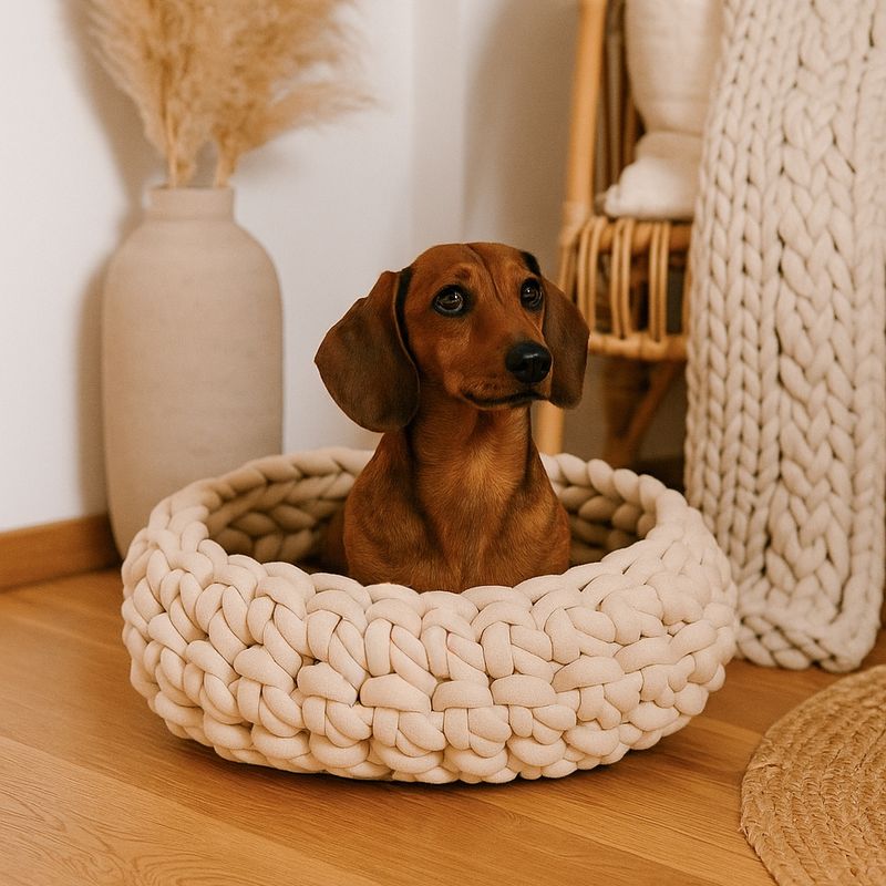 Hundekörbchen Emilia – Handarbeit