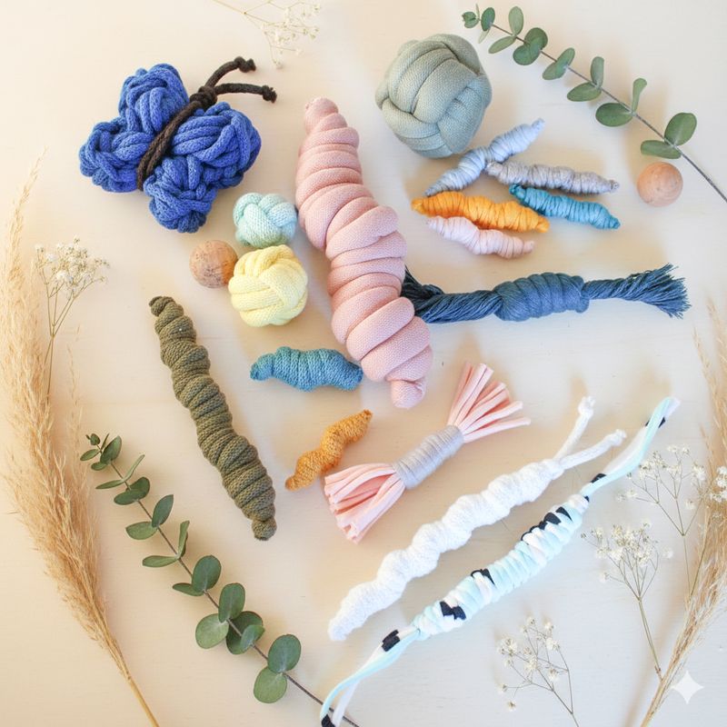 Katzenspielzeug-Set 19-teilig- handgemacht & duftend