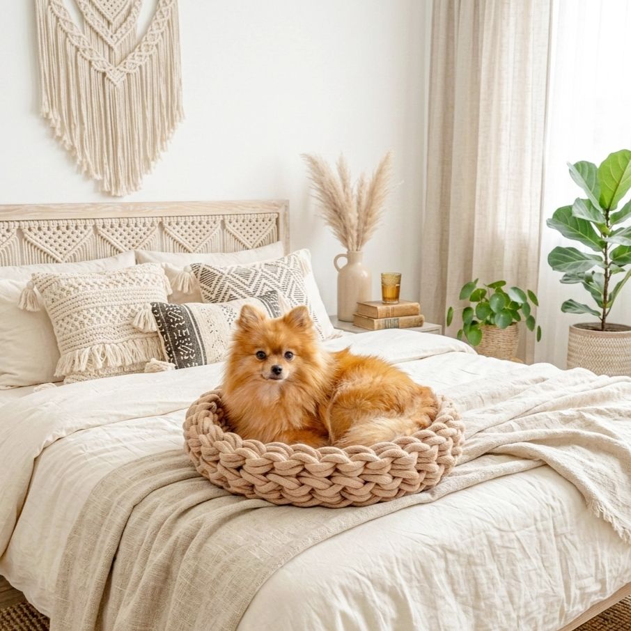 Hundekorb Louis | Baumwolle & Handarbeit | 34 Farben