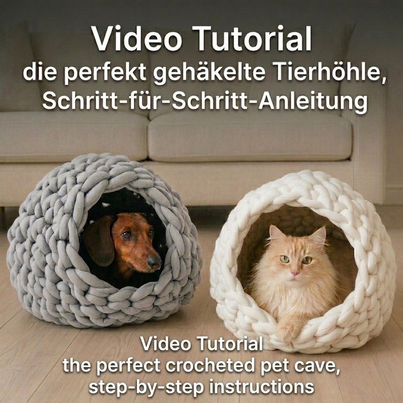 Video-Anleitung & DIY-Tutorial für Katzen- & Hundehöhle Gustav XL