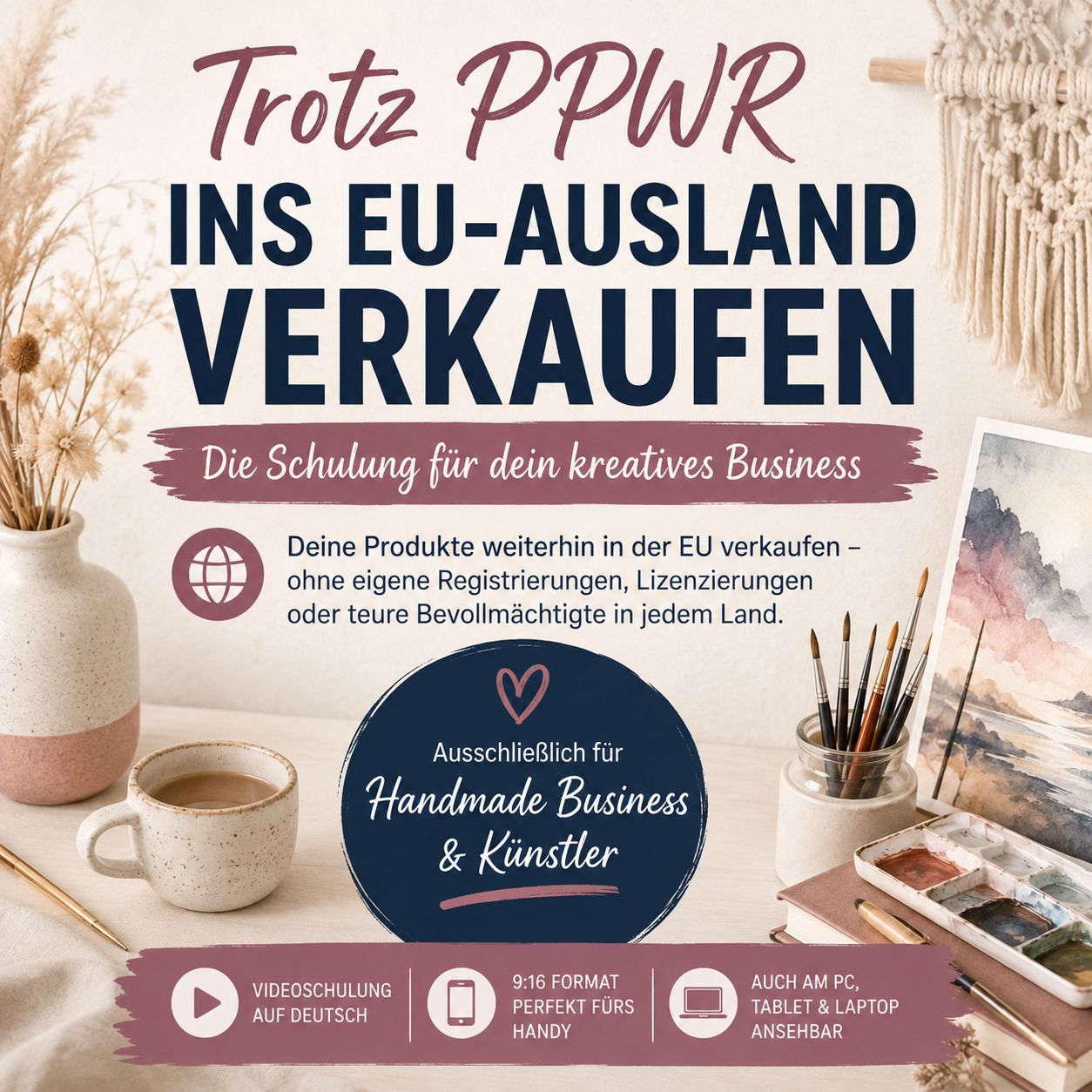 Trotz PPWR ins EU-Ausland verkaufen Schulung Trotz PPWR ins EU-Ausland verkaufen Schulung