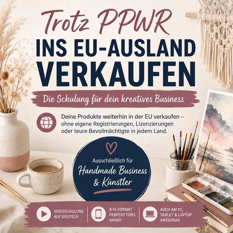 Trotz PPWR ins EU-Ausland verkaufen Schulung Trotz PPWR ins EU-Ausland verkaufen Schulung