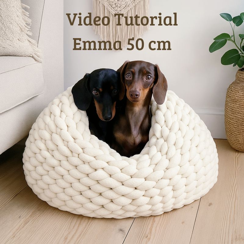Video-Anleitung Höhle Emma & DIY Katzen- & Hundehöhle ca. 50 cm Innenliegefläche Video-Anleitung Höhle Emma & DIY Katzen- & Hundehöhle ca. 50 cm Innenliegefläche