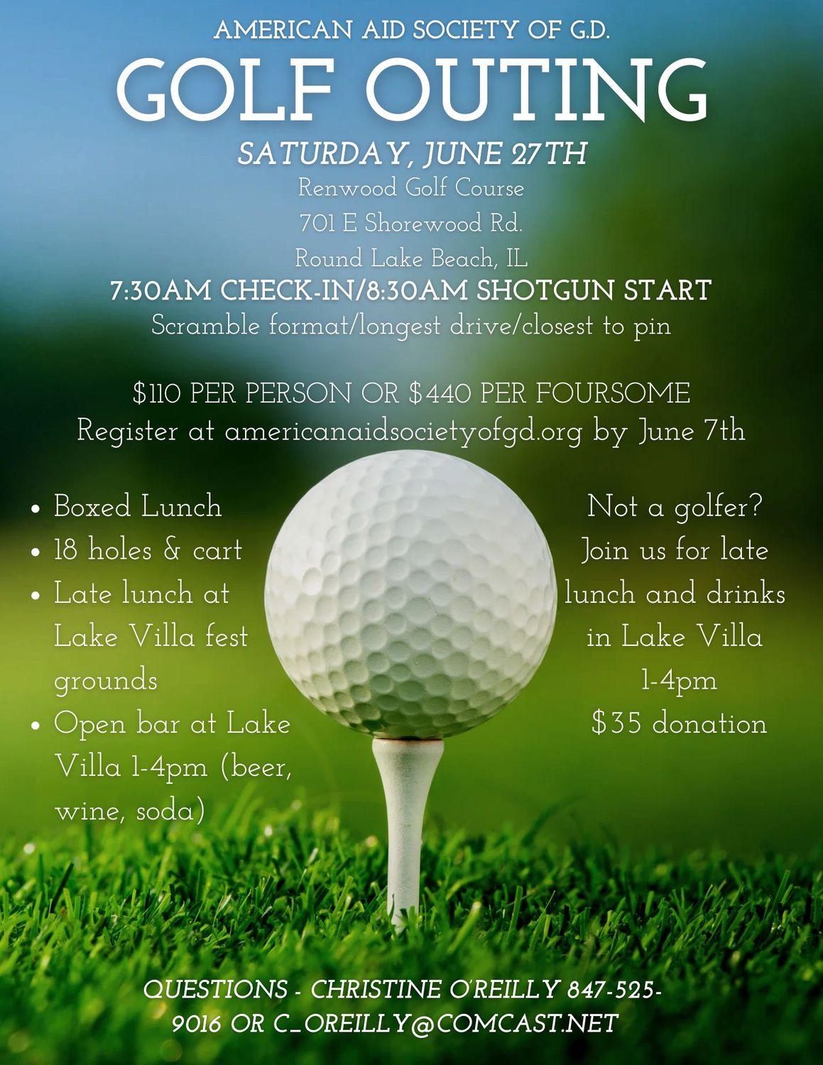 AAS Golf Outing SINGLE GOLFER