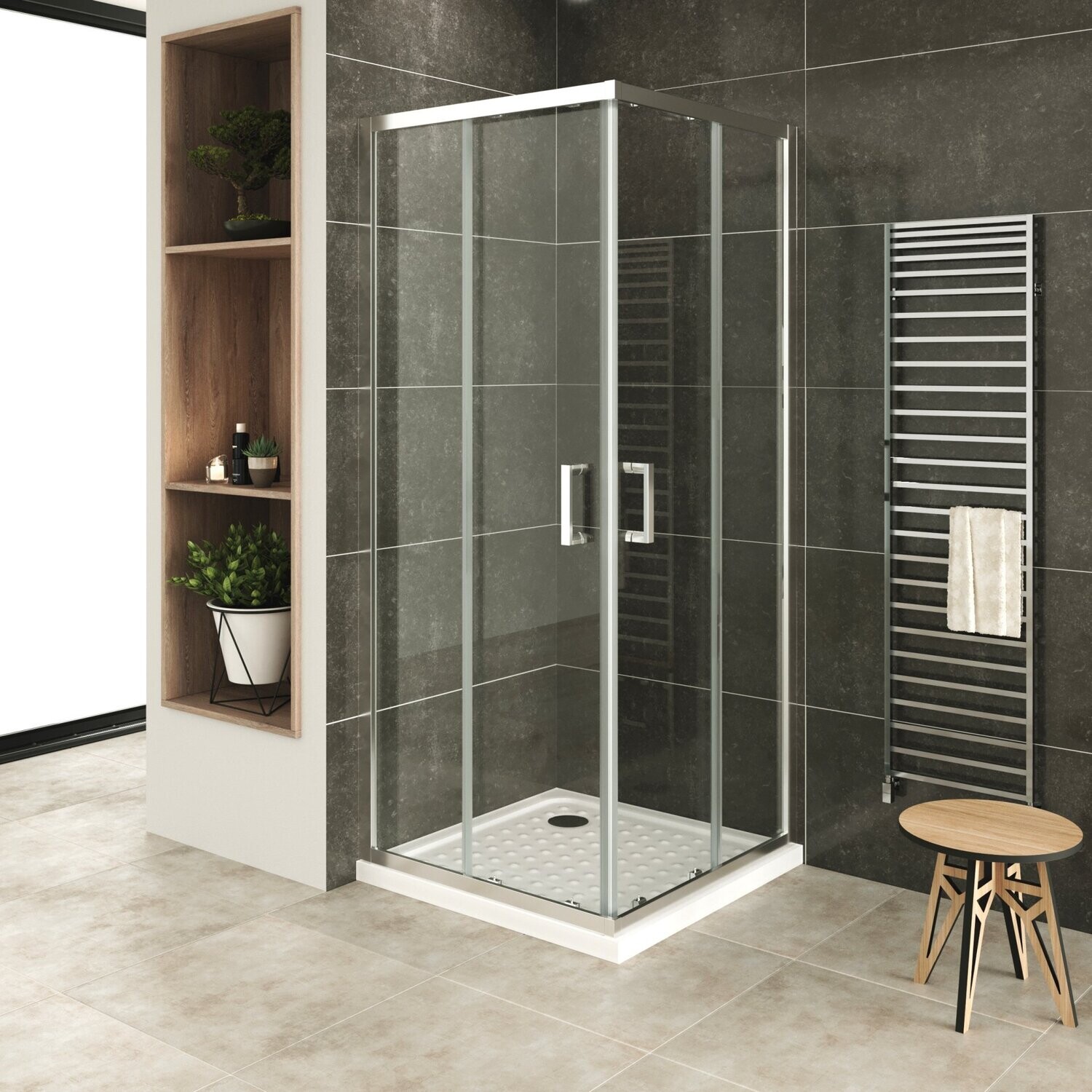 Cabine de duche DIANA | Altura 185 cm | Vidro Transparente