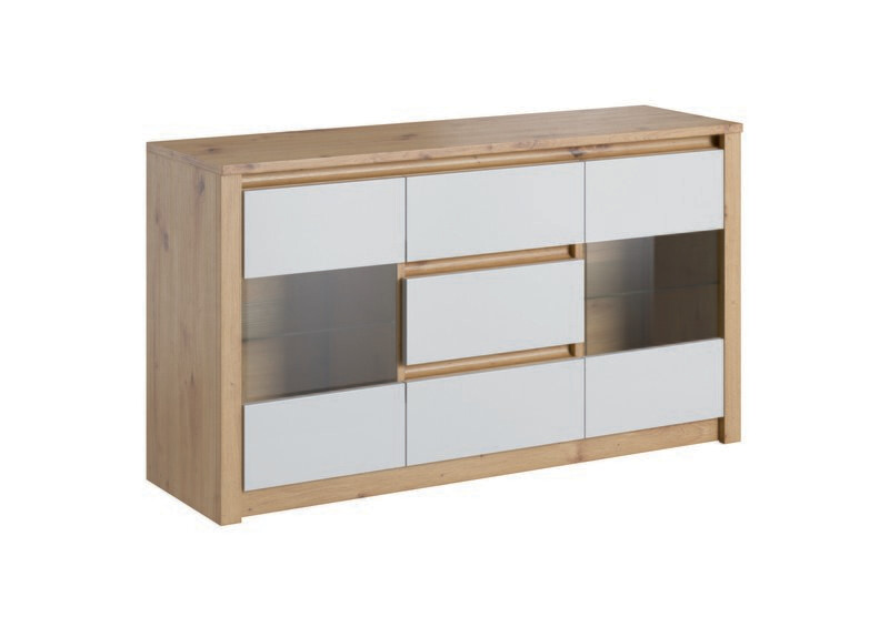 Aparador CANNES cor carvalho-branco - K2D