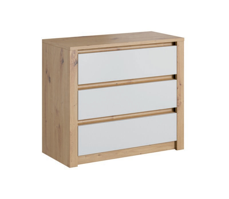 Cómoda CANNES cor carvalho-branco - K3S
