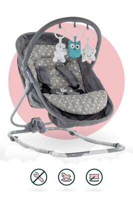 VIGO - Espreguiçadeira & Berço com Cobertura e Arco de Brincar Removivél