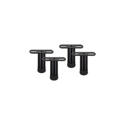 Pés de Metal Ajustável em 2 cm | Formato T | 4 unidades