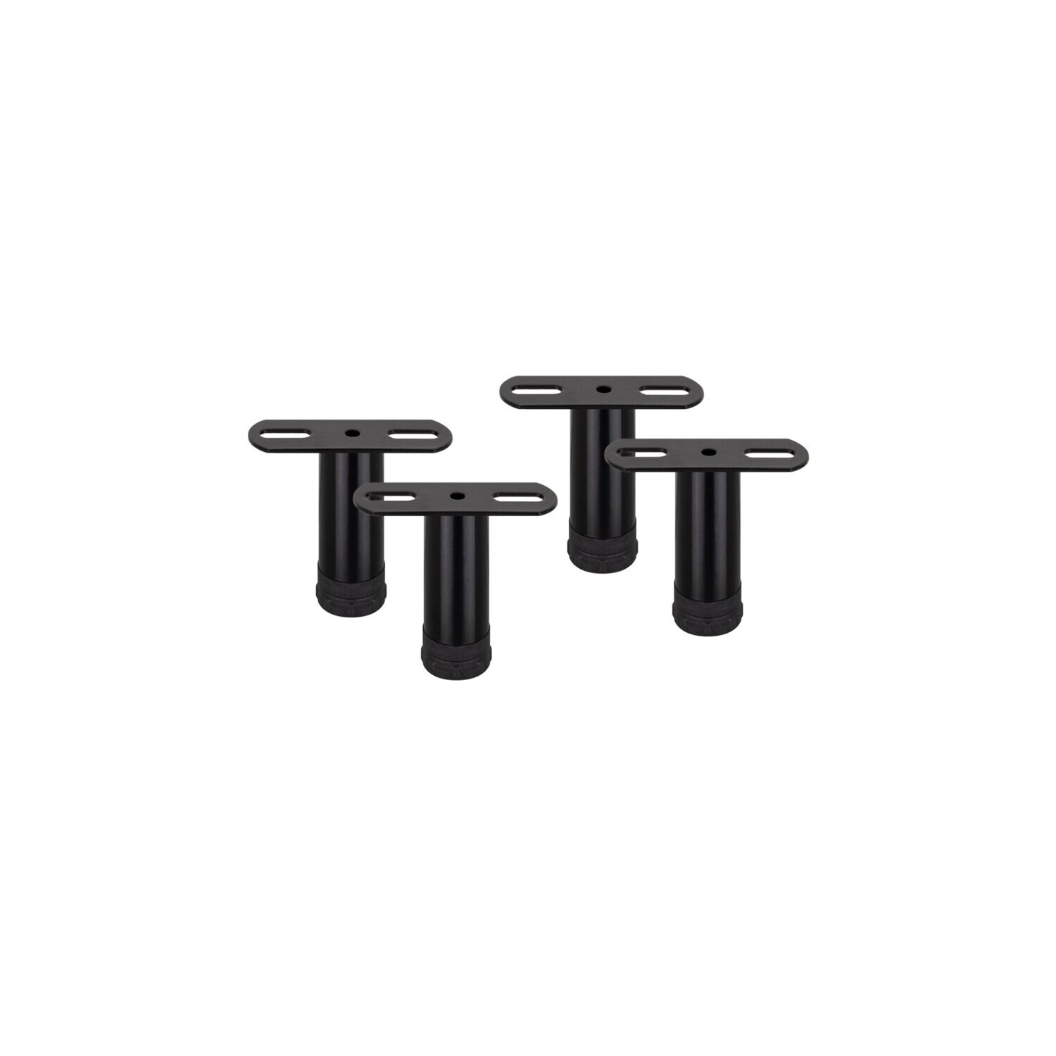 Pés de Metal Ajustável em 2 cm | Formato T | 4 unidades, Medidas: 10 cm - 12 cm
