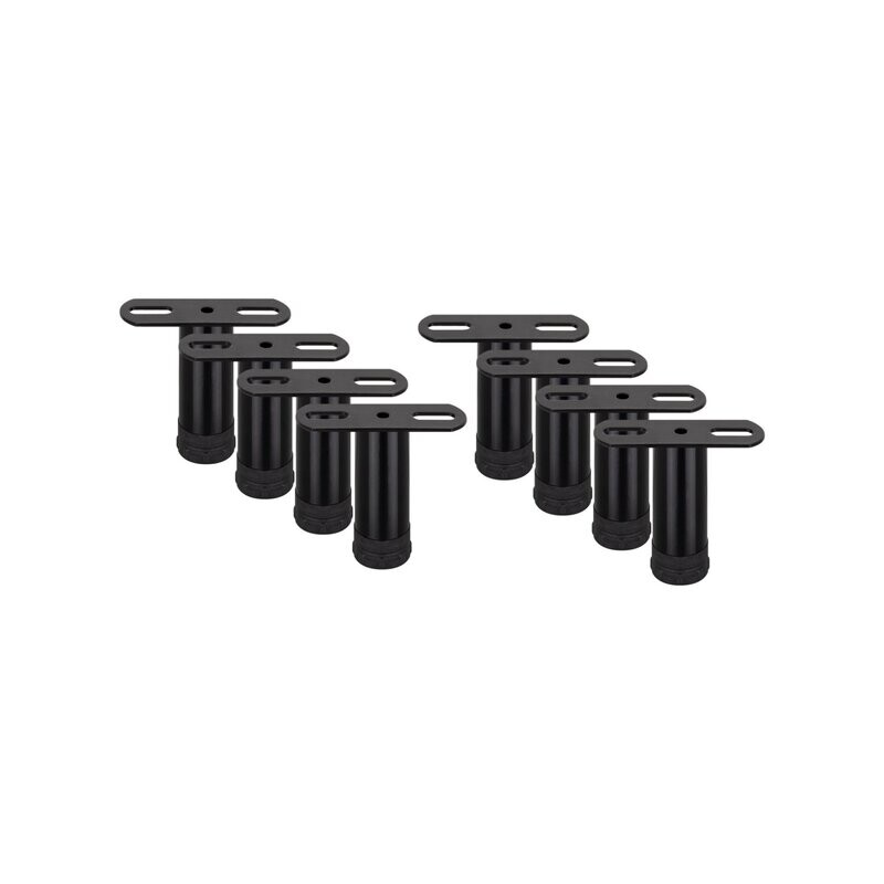 Pés de Metal Ajustável em 2 cm | Formato T | 8 unidades