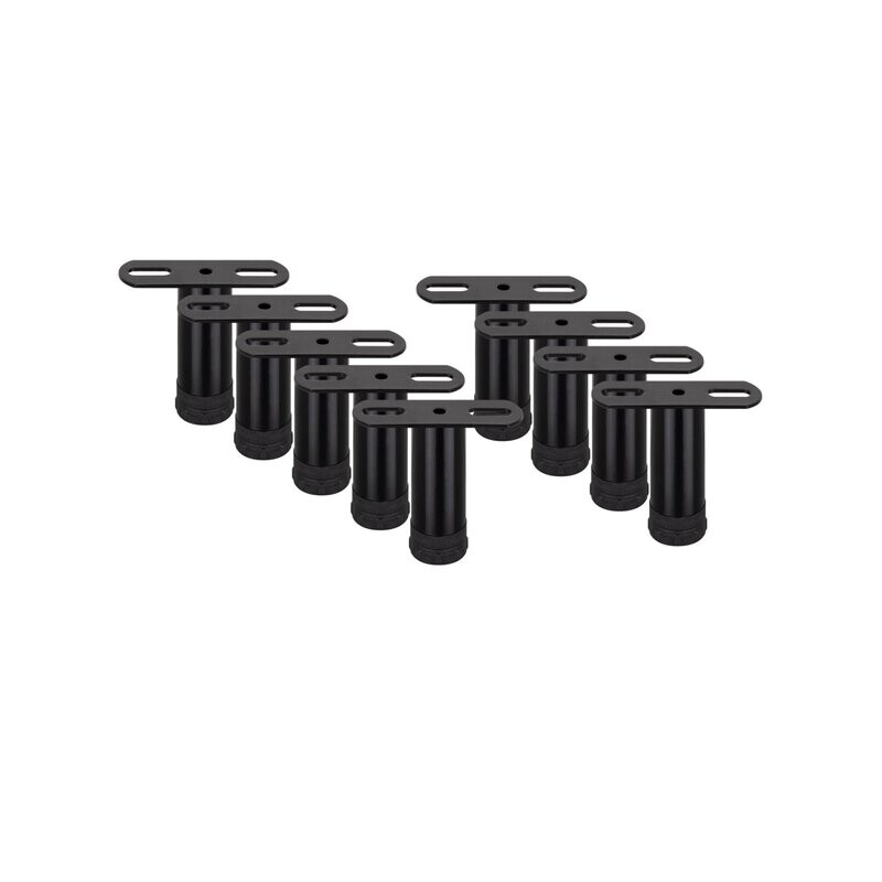 Pés de Metal Ajustável em 2 cm | Formato T | 9 unidades
