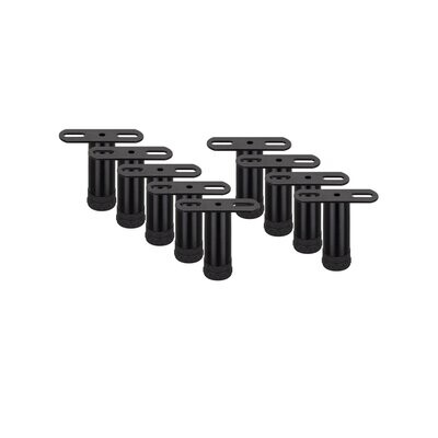 Pés de Metal Ajustável em 2 cm | Formato T | 9 unidades
