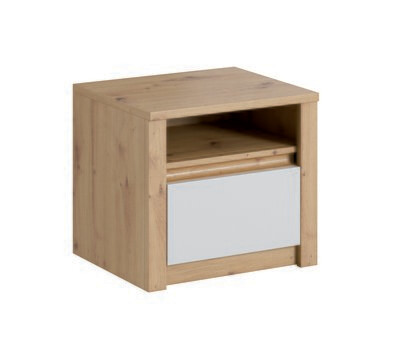 Mesa de cabeceira CANNES carvalho-branco - SN