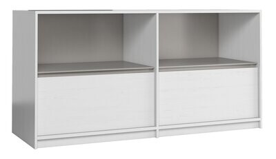 Aparador LEON cor branco-cinza - K2S