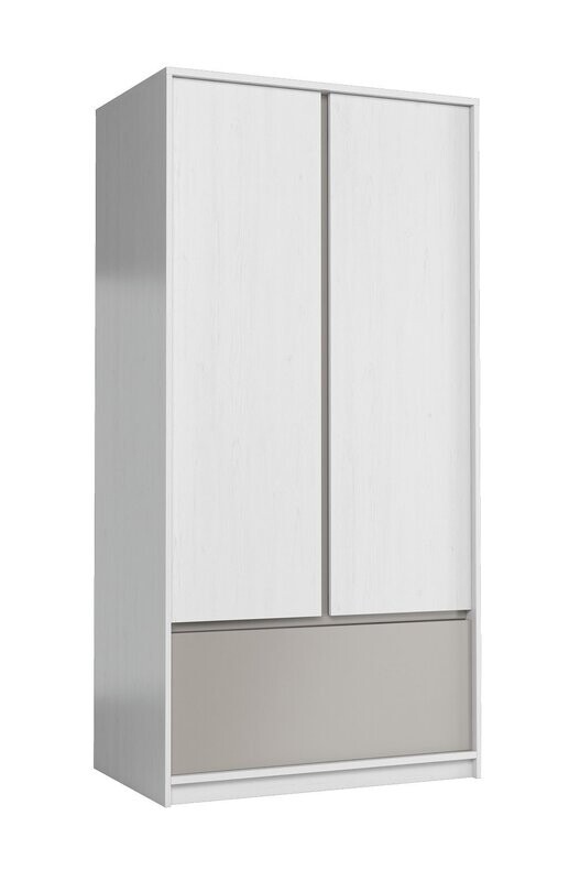 Roupeiro LEON cor branco-cinza - S2D