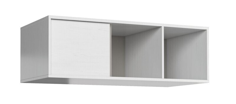 Prateleira LEON cor branco-cinza - W1