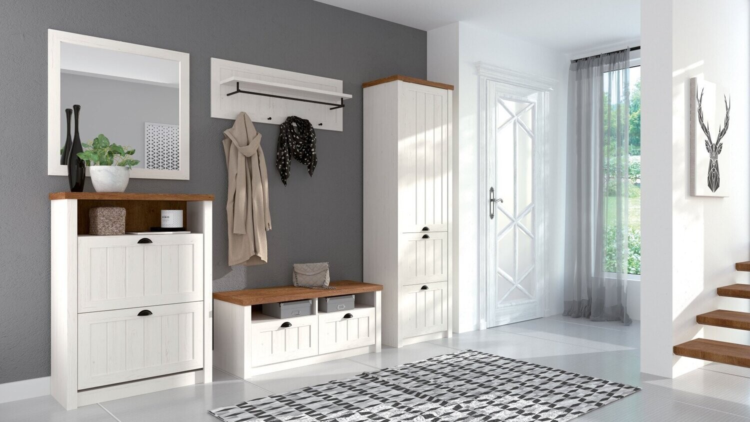 Hall de Entrada ROCHELLE | Cor: Branco