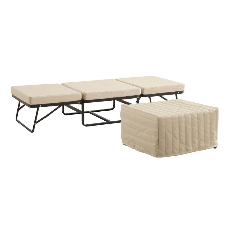 DIVAN 2 em 1 - Cama de hóspedes convertível em Puff e com Colchão Incluído