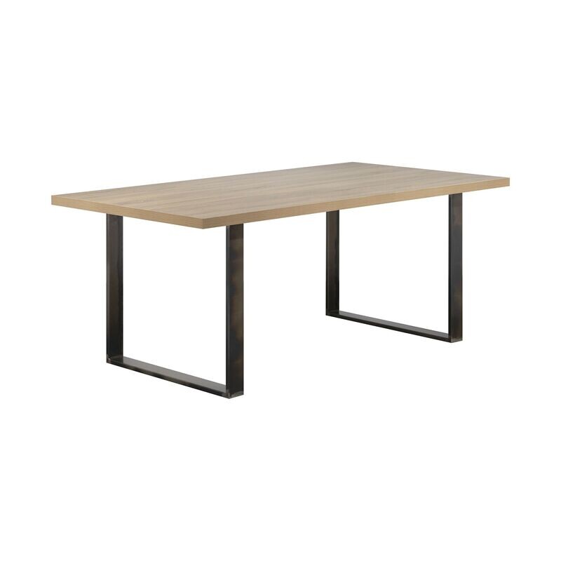 Mesa de Jantar MACON | Tampo: Carvalho | Pernas: Industrial