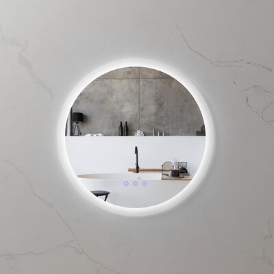 Espelho de Casa de Banho Redondo com Luz LED - RADIUS Espelho de Casa de Banho Redondo com Luz LED - RADIUS
