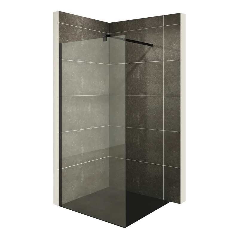 Walk in duche FIONA | Vidro Transparente | Perfis Pretos