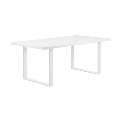 Mesa de Jantar MACON | Tampo: Branco | Pernas: Branco