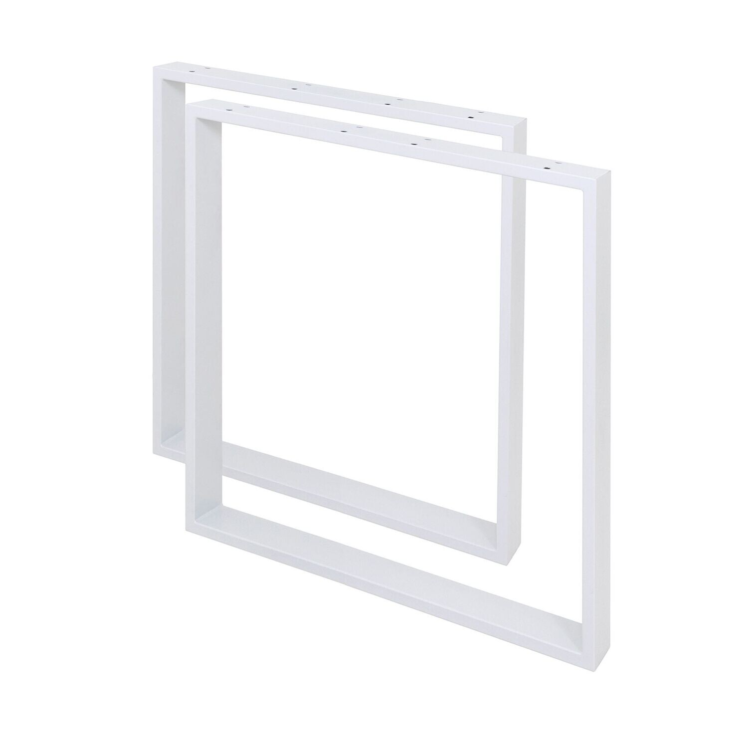 Pernas de Metal Branco para Mesa de Refeição | Conjuntos de 2 Pernas