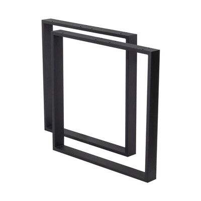 Pernas de Metal Preto para Mesa de Refeição | Conjuntos de 2 Pernas