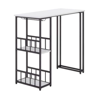 Mesa de bar GAVIN 110 x 50 cm | 105 cm de altura, cor branca Mesa de bar GAVIN 110 x 50 cm | 105 cm de altura, cor branca